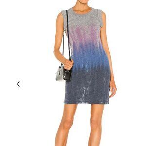 Chaser Ombre Dip-Dye Sleeveless Jersey Shift Dress | Size S